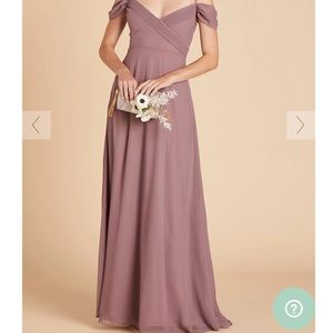 Birdy Grey dusty mauve off shoulder dress